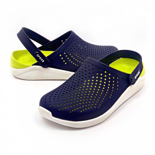 Сабо Crocs Literide Clog 44 р 28.4-29 см Темно сині з Жовтим 204592-M11/W13 Navy Citrus
