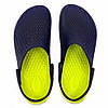 Сабо Crocs Literide Clog 38 р 24.3-24.8 см Темно сині з Жовтим 204592-M6/W8 Navy Citrus, фото 4