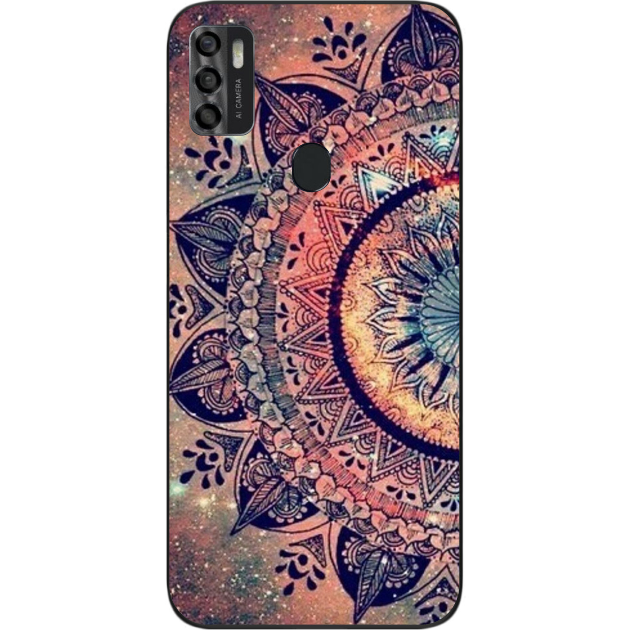 Оригінальний силіконовий чохол для ZTE Blade A7s 2020 з картинкою Мандала