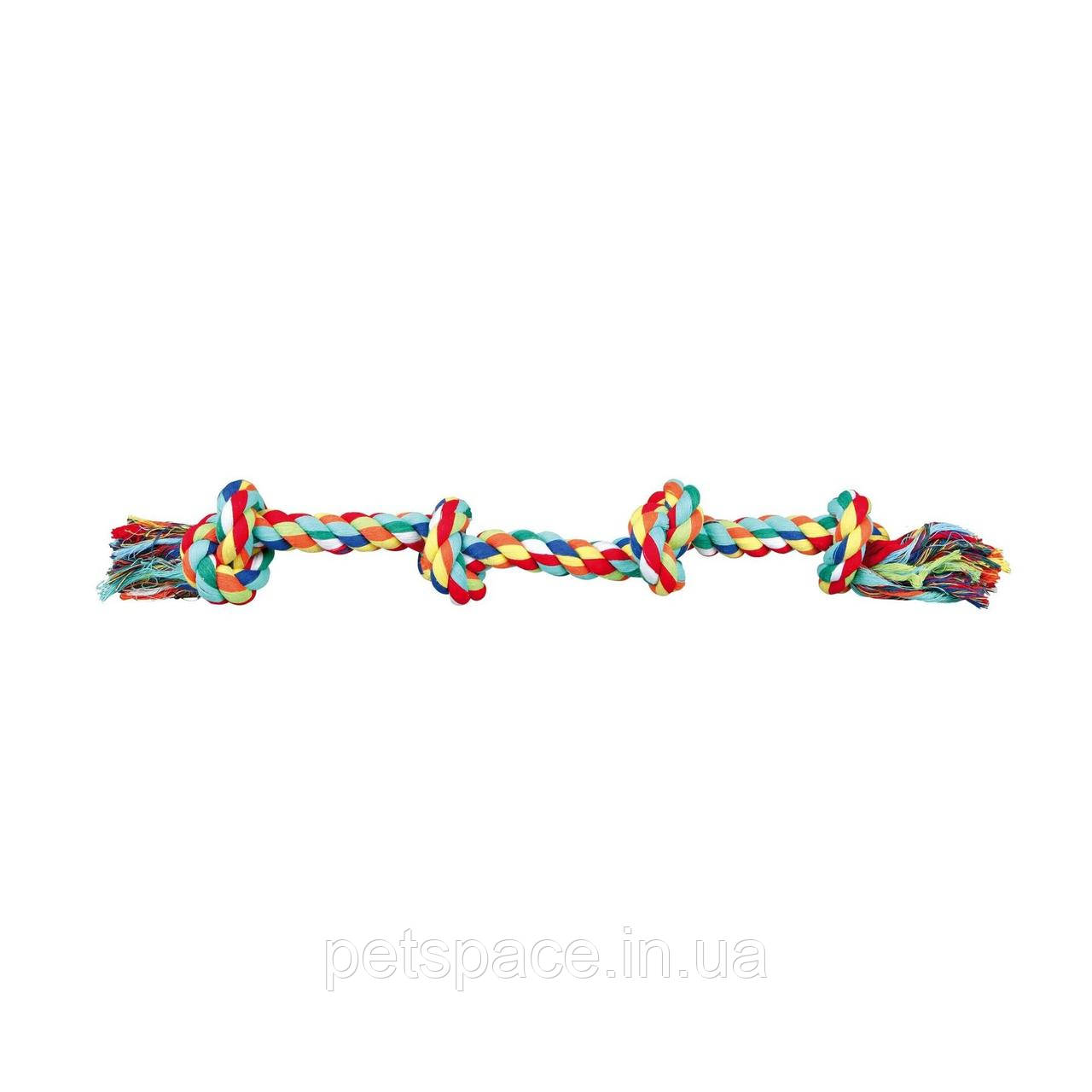 Іграшка для собак Trixie (Тріксі) Ігровий канат з 2-ма вузлами 54см./360гр.