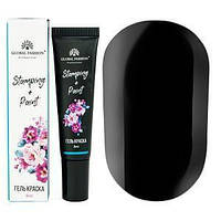 Гель фарба для стемпінгу та розпису GF 8ml №1 (Чорна)