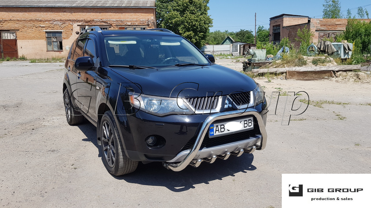 Захист переднього бампера - Кенгурятник Mitsubishi Outlander (06-10)