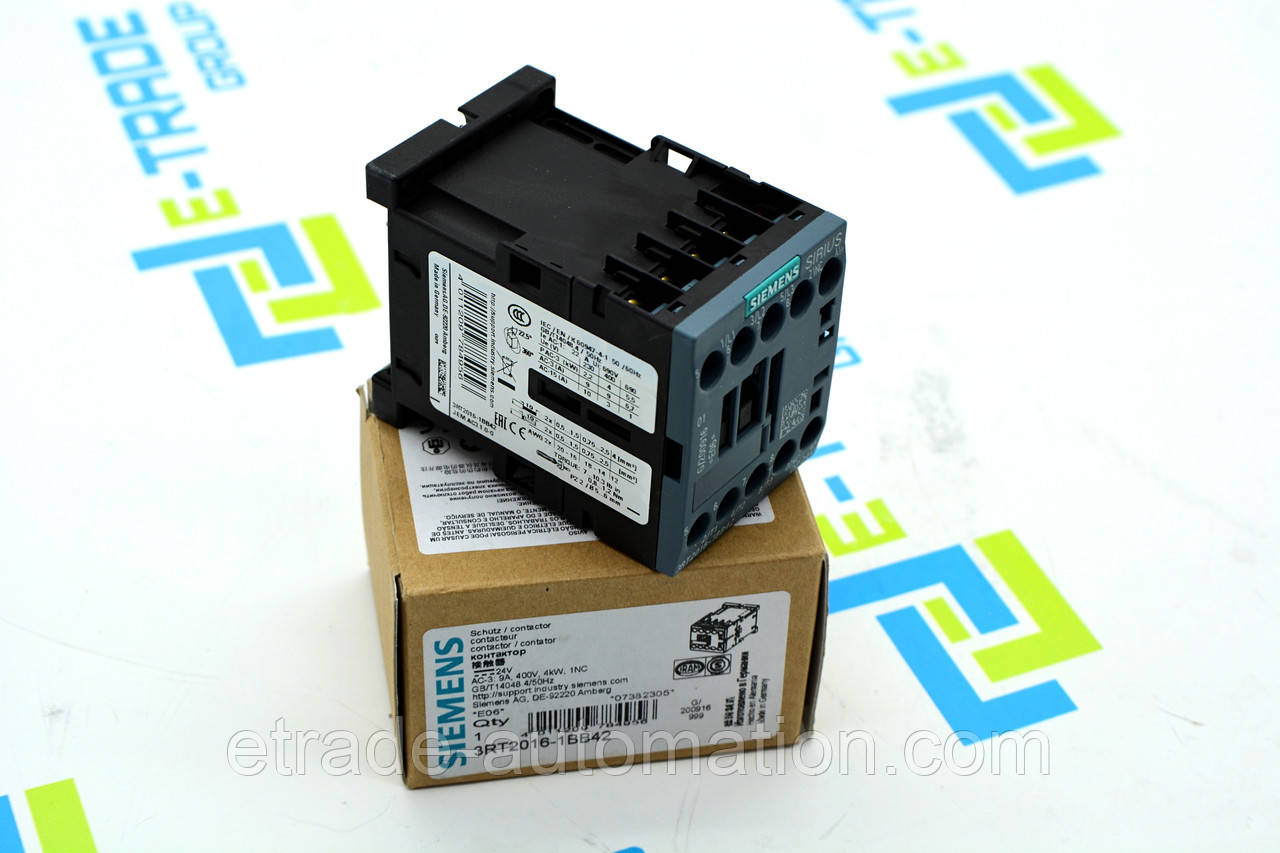 Контактор Siemens 3RT2016-1BB42, фото 1