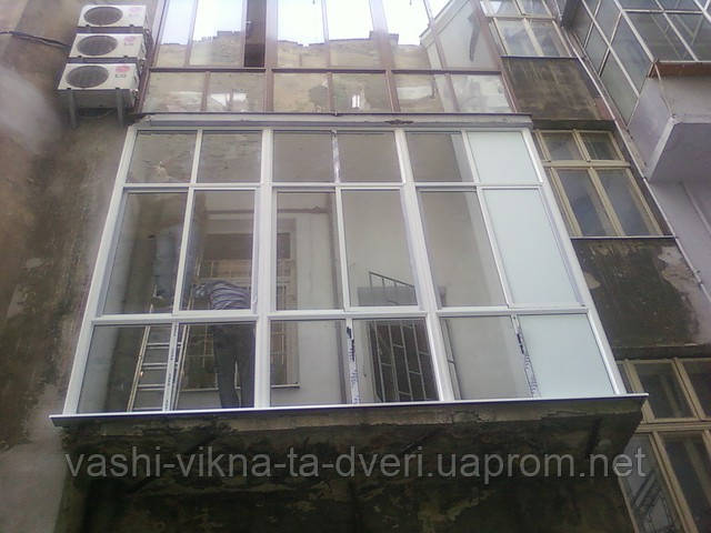 Балкони алюмінієві та металопластикові - фото 6 - id-p1723445