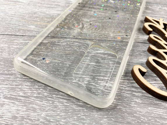 TPU чохол Star Glitter для Samsung Galaxy S20 Plus прозорий, фото 2