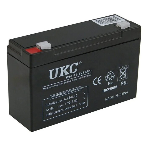 Акумуляторна батарея UKC Battery WST-12 6V 12A