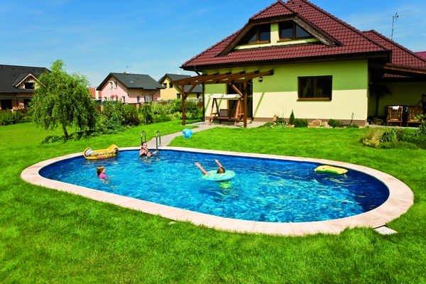 Басейн швидкозбірний овальний IBIZA (Ібіца) 8.0 х 4.16 х 1.5 м стаціонарний