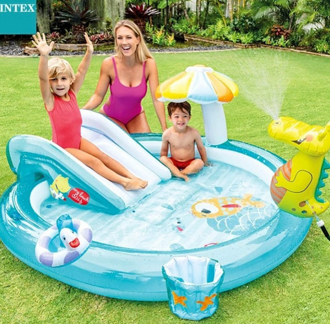 Ігровой центр басейн Intex 57165 на 160 л з гіркою