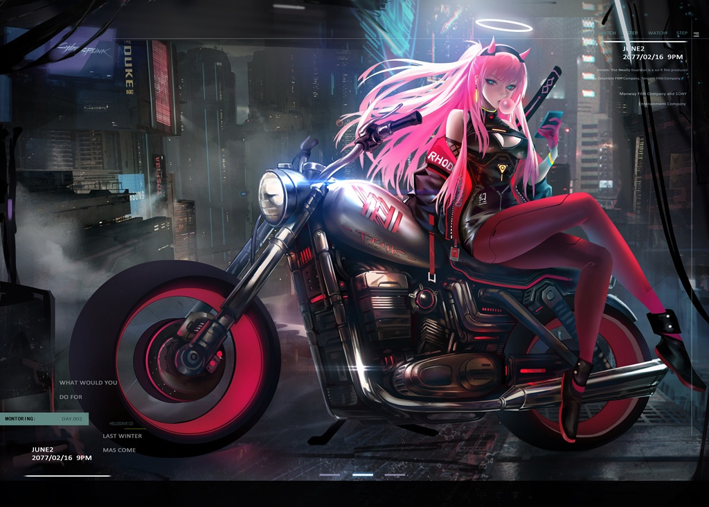 90х50 см 370 грн ZERO TWO Зеро Ту Рушник пляжний аніме принт Darling in the FranХХ Милий у Франксі махрове, фото 1