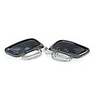 Чорні насадки глушника для BMW X5 G05 / X6 G06 / X7 G07, комплект, 51128078669-51128078670, фото 3