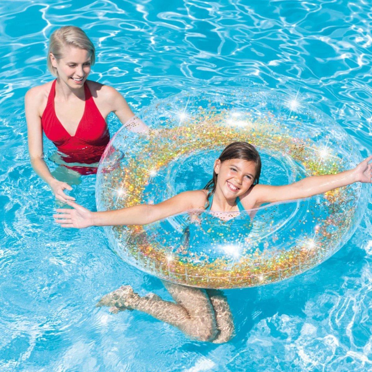 Intex надувний круг 56274 «Прозорий блиск», 119 см, фото 1