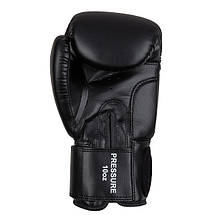 Боксерські рукавиці тренувальні Benlee PRESSURE 12oz, PU, чорно-червоно-білі, фото 5