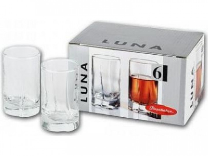 Набір чарок для горілки PASABAHCE Luna 60 мл 6 шт 42043