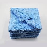 Микрофибровая салфетка, синяя, 380 г/м2, 40x40 см