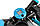 Тренажер міні степпер з еспандером Hop-Sport HS-035S Joy blue синій, фото 7