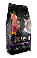 Корм для стерилізованих кішок 400 г Savory Adult Cat Steril Fresh Lamb & Chicken / вівця, курка / холистик