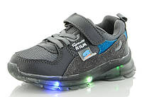 Детские кроссовки для мальчика LEDподсветкой (светящиеся) ТМ GFB-Канарейка (размеры 26,28,29,30) В НАЛИЧИИ!!!