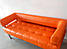 Диван офісний, диван в офіс, диван для залу очікування, диван для школи помаранчевий, фото 3