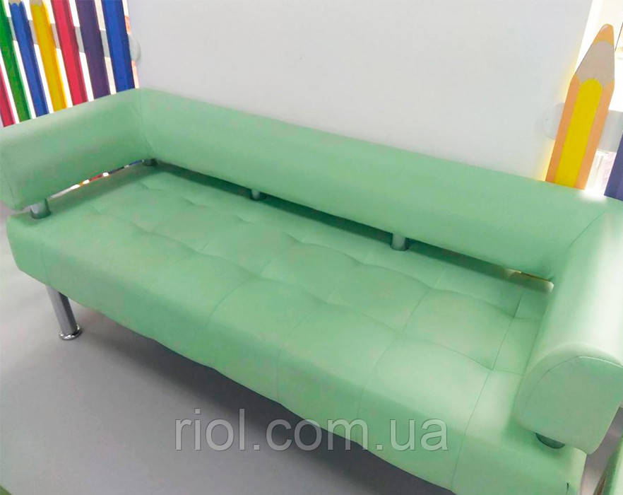 Диван офісний, диван в офіс, диван для залу очікування, диван для школи м'ятний, фото 1