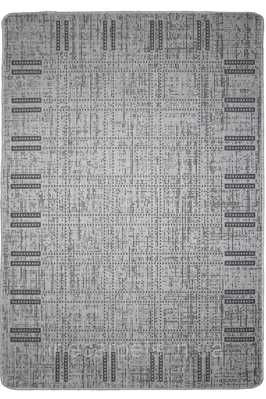 Безворсовий килим рогожка LANA 19247-08 сірий, фото 1
