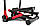 Тренажер степпер з еспандером і стійкою до 100 кг Hop-Sport HS-045S Slim red червоний, фото 3