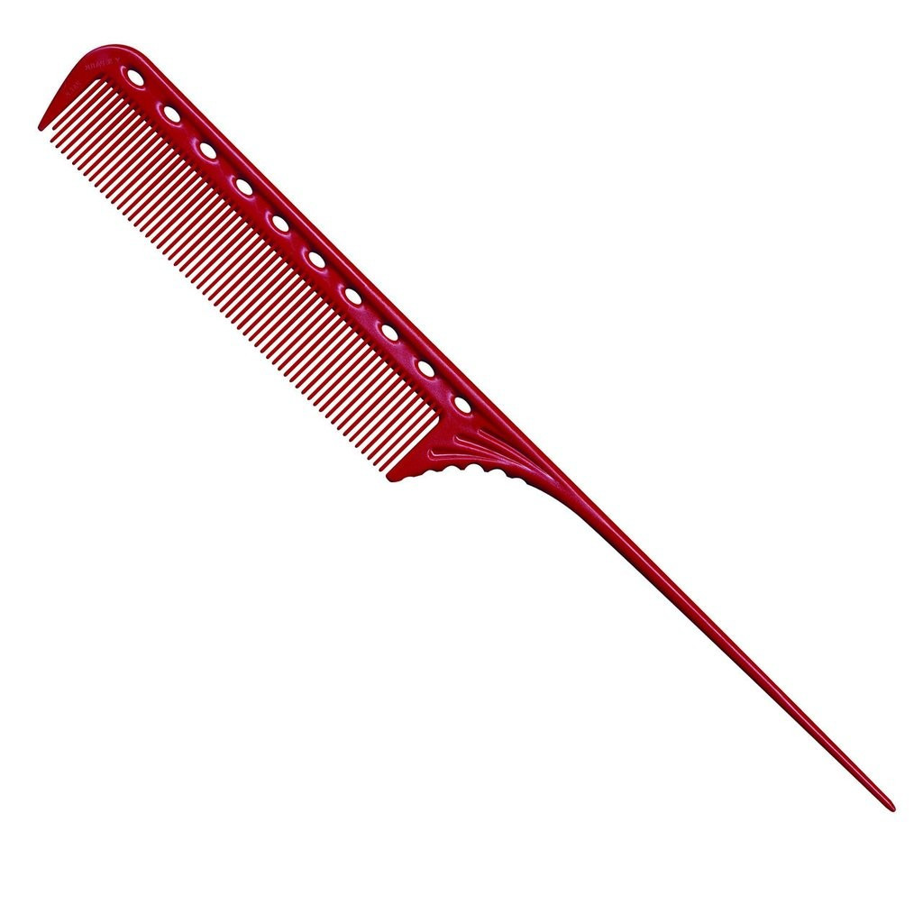 Гребінець Y.S.Park YS 101 Tail Comb з хвостиком, червоний (YS-101 Red)