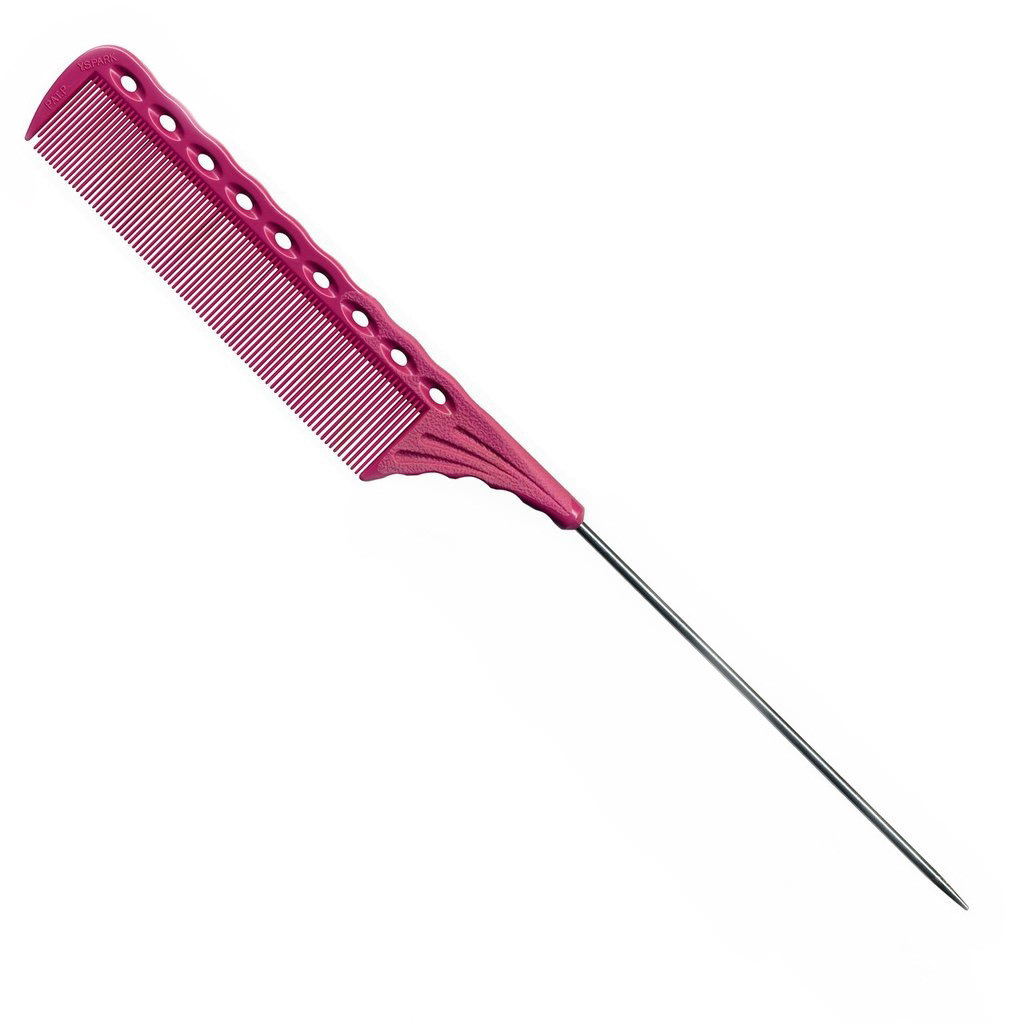 РасческаУ.S.Park YS 116 Tail Comb з хвостиком рожева