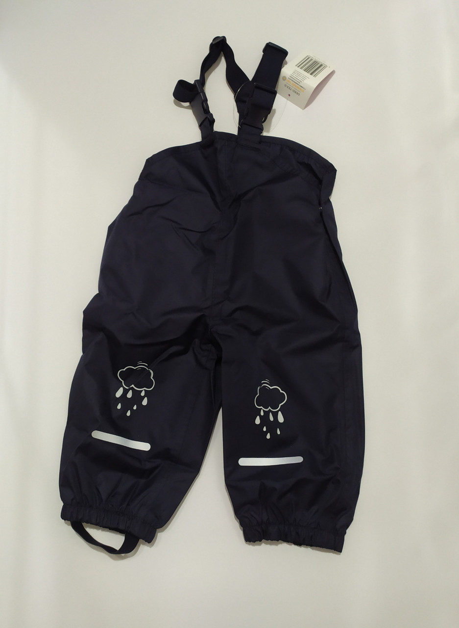 Штани-комбінезон сині "Хмара" непромокальні Impidimpi (Німеччина) р.74/80см, фото 1