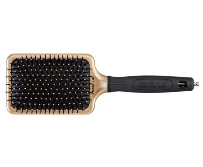 Щітка для волосся Olivia Garden Ceramic + ion Paddle large Black&Gold Edition, OGBCIPL-BGE