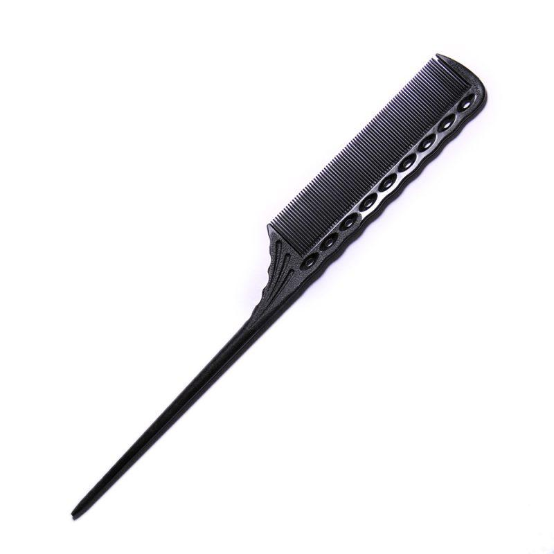 Гребінець Y. S. Park YS 115 Tail Comb з хвостиком чорна