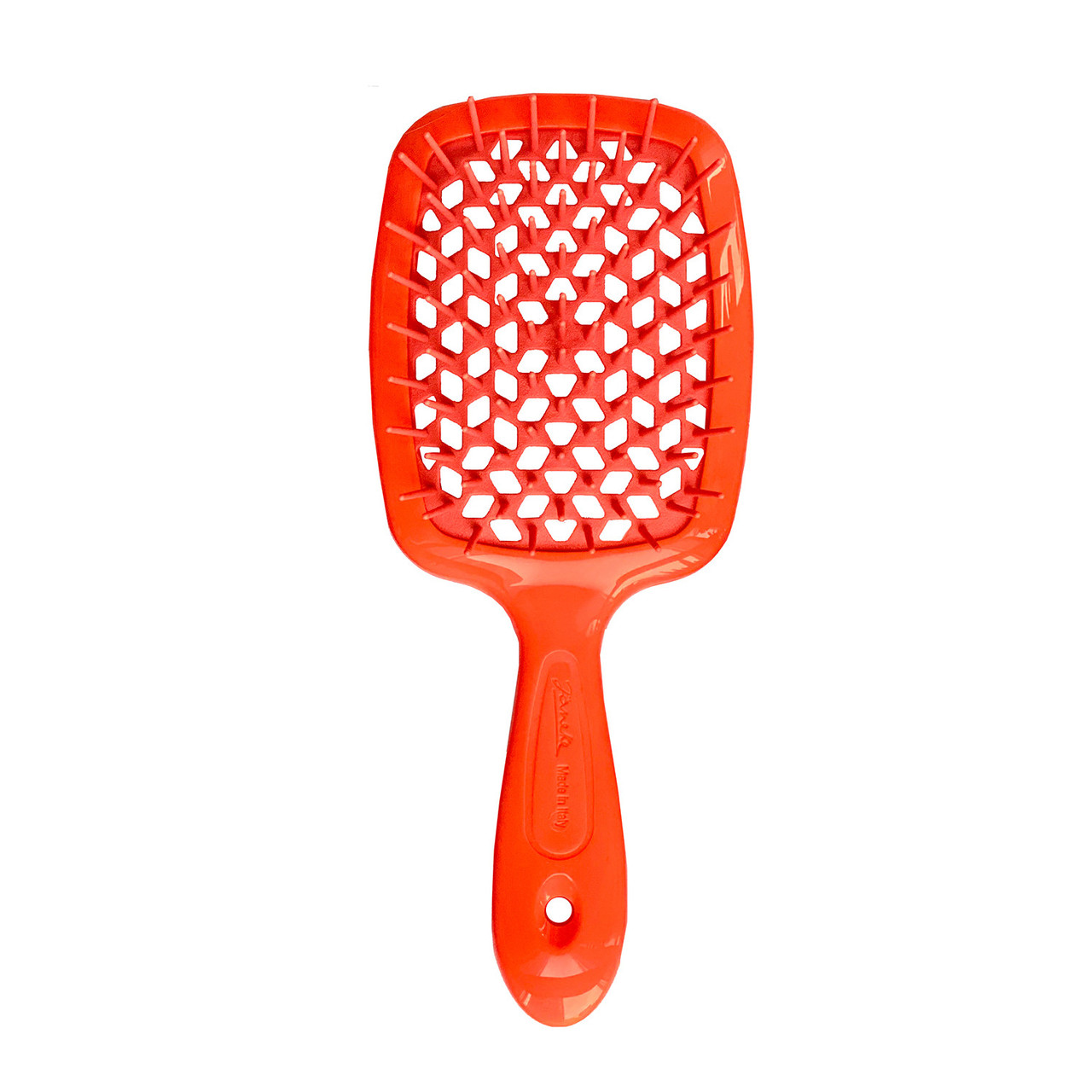 Расческа Janeke Superbrush With Soft Moulded Tips 82SP226OFL ярко оранжевая