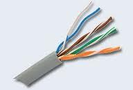 Кабель UTP кат.5е, PVC, 4 пари, CCA, 24AWG, 305м, сірий
