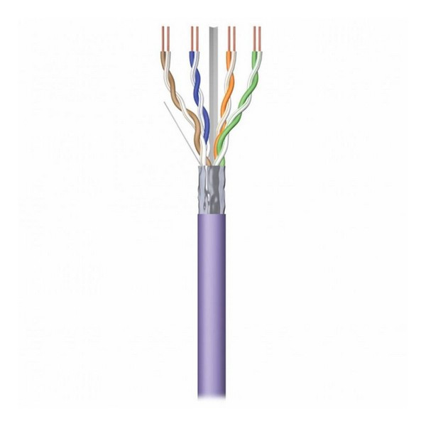 Кабель FTP кат.5е, LSZH, 4 пари, 24AWG, 305м, фіолетовий