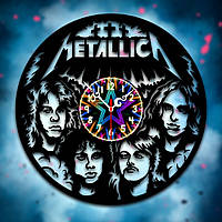 Часы настенные двухслойные в подарочной упаковке «Metallica»