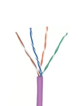 Кабель UTP кат.5е, LSZH, 4 пари,24AWG, 305м, фіолетовий