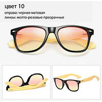 Солнцезащитные очки WAYFARER 10 (Вайфареры) с деревянными дужками
