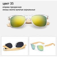 Сонцезахисні окуляри WAYFARER 35 (Вайфареры) з дерев'яними дужками