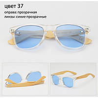 Солнцезащитные очки WAYFARER 37 (Вайфареры) с деревянными дужками