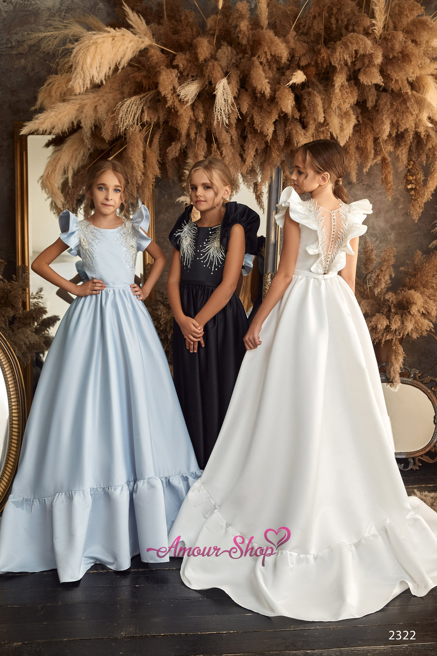 Дитяча вечірнє плаття на 2-3, 4-5, 6-7, 8-9, 10-11, 12-13 років, фото 1