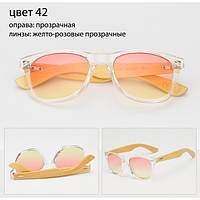 Солнцезащитные очки WAYFARER 42 (Вайфареры) с деревянными дужками