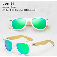 Сонцезахисні окуляри WAYFARER 54 (Вайфареры) з дерев'яними дужками