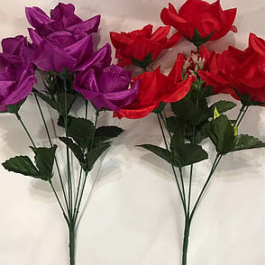 Штучний букет троянда атласна., фото 2