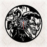 Часы настенные двухслойные в подарочной упаковке «Джокер и Харли Квинн»
