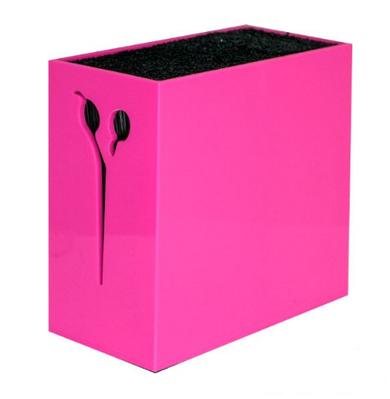 Підставка для ножиць з щетиною Pro Holder Pink (990002-2 ROS)
