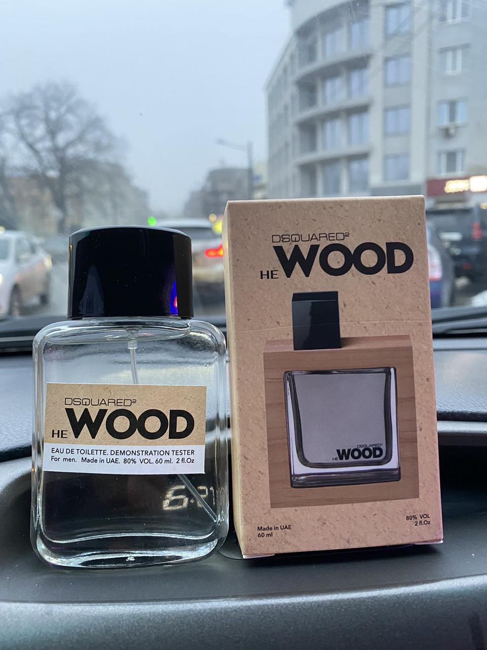 Чоловіча туалетна вода Dsquared2 Wood HE (Дикваред2 Вуд Хі) тестер 60 ml Duty Free