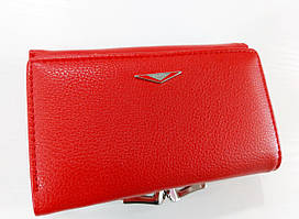 Жіночий гаманець Balisa C7684 червоний Невеликий жіночий гаманець з штучної шкіри закривається на кнопку