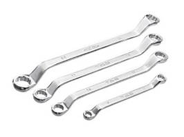 Ключі гайкові кільцеві двосторонні колінчасті (накидні)