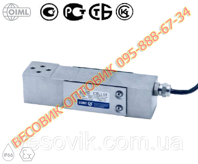 Тензодатчик Zemic B6E-C3-20KG-300KG (нержавіюча сталь) 20/30/50/75/100/150/200/250/300 кг