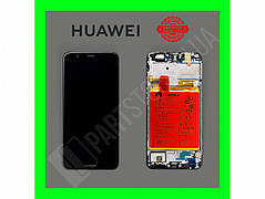 Дисплей Huawei P Smart Black (02351SVJ) сервісний оригінал у зборі з рамкою, акб і датчиками