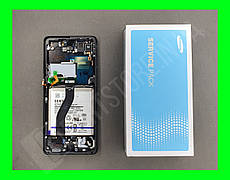 Дисплей Samsung G998 Black S21 Ultra (GH82-24591A) сервісний оригінал у зборі з рамкою